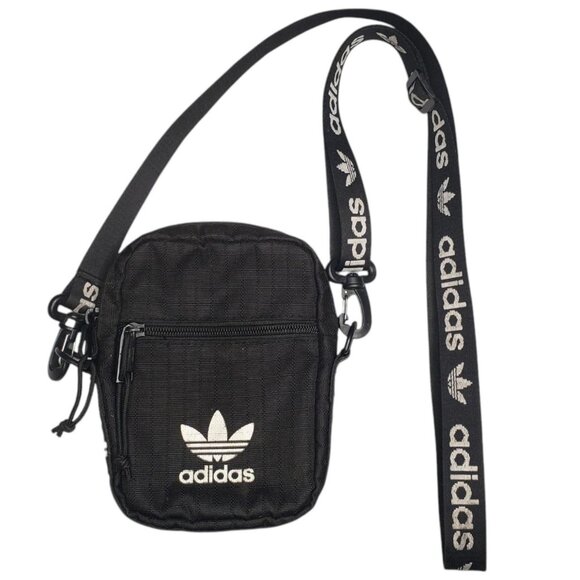 adidas Originals Handbags - Adidas Originals Small Black and White Crossbody Bag Streetwear
